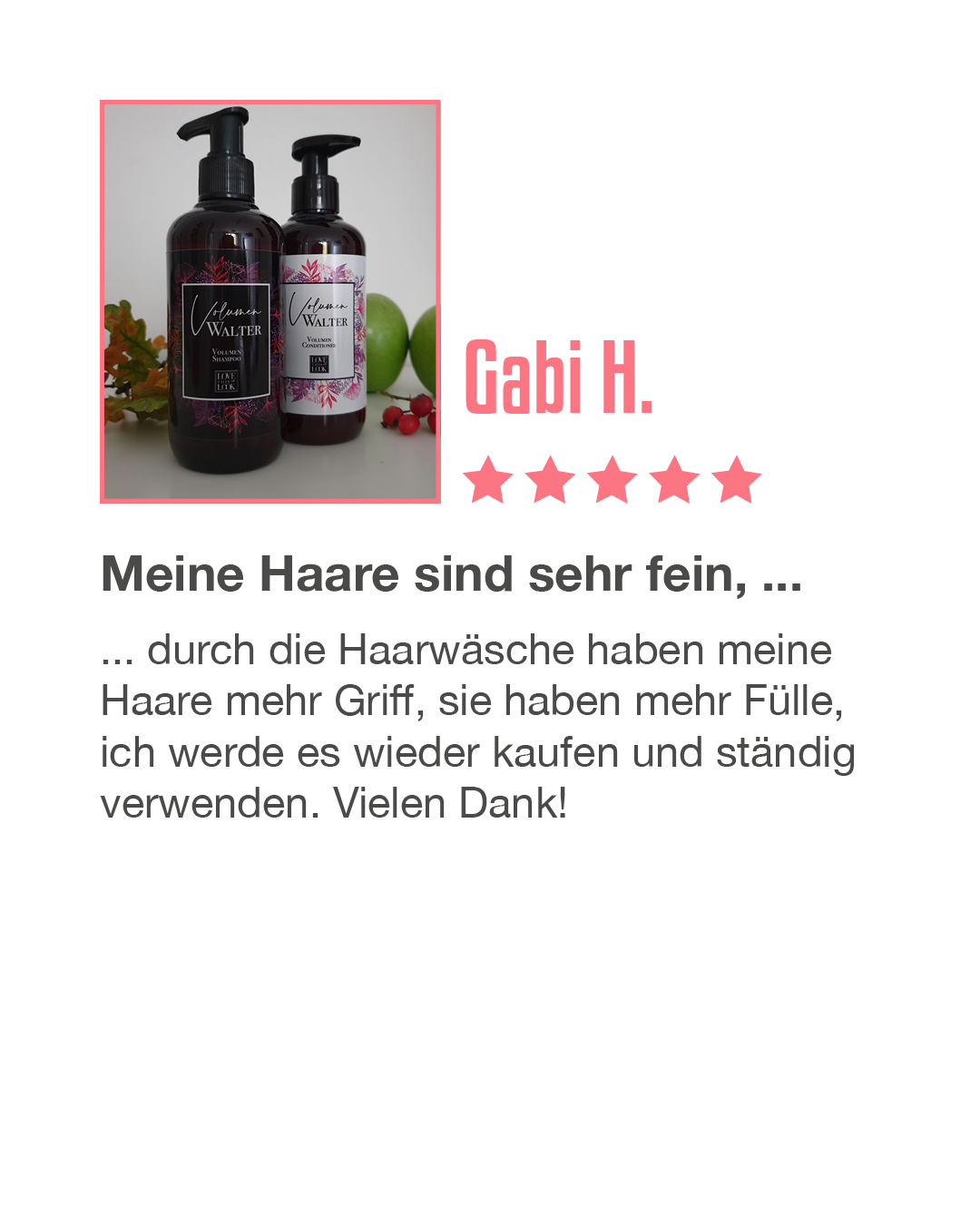 Volumen Walter Shampoo + Conditioner – Bild 6